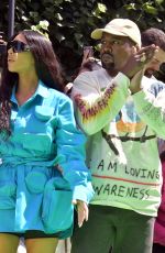 KIM KARDASHIAN and Kanye West at Louis Vuitton Show at Paris Fashion Week 06/21/2018