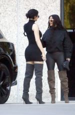 KIM KARDASHIAN and KYLIE JENNER in Tights Out in Calabasas 06/11/2018
