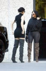 KIM KARDASHIAN and KYLIE JENNER in Tights Out in Calabasas 06/11/2018
