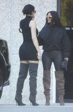 KIM KARDASHIAN and KYLIE JENNER in Tights Out in Calabasas 06/11/2018