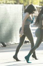 KIM KARDASHIAN and KYLIE JENNER in Tights Out in Calabasas 06/11/2018