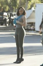 KIM KARDASHIAN and KYLIE JENNER in Tights Out in Calabasas 06/11/2018