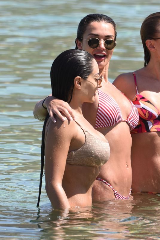 KIMBERLEY GARNER and AMY JACKSON in Bikinis at a Beach in Mykonos 06/14/2018