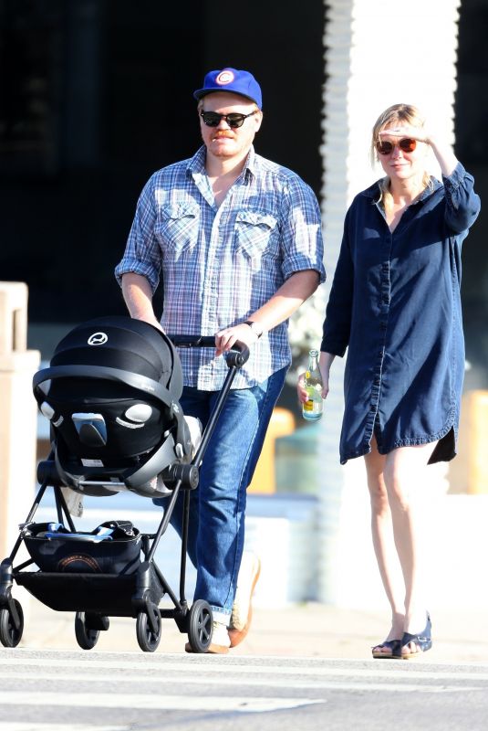 KIRSTEN DUNST and Jesse Plemons Out with Newborn Baby Ennis in Los Angeles 06/22/2018
