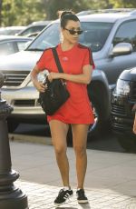 KOURTNEY KARDASHIA in Short Red Dress Out in Calabasas 06/02/2018