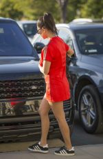 KOURTNEY KARDASHIA in Short Red Dress Out in Calabasas 06/02/2018
