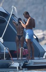 KOURTNEY KARDASHIAN in Bikini at a Yacht in Portofino 06/29/2018