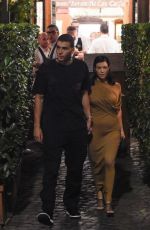 KOURTNEY KARDASHIAN Night Out in Rome 06/20/2018