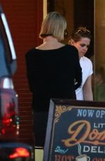 KRISTEN STEWART and CHARLIZE THERON Out for Coffee in Los Feliz 06/13/2018