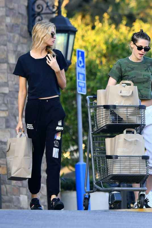KRISTEN STEWART and STELLA MAXWELL at Gelson