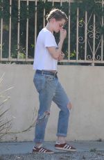 KRISTEN STEWART in Ripped Jeand Out in Los Angeles 06/11/2018