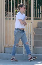 KRISTEN STEWART in Ripped Jeand Out in Los Angeles 06/11/2018