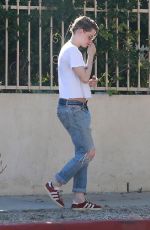 KRISTEN STEWART in Ripped Jeand Out in Los Angeles 06/11/2018