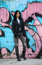 KRYSTEN RITTER on the Set of Jessica Jones in New York 06/21/2018