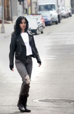 KRYSTEN RITTER on the Set of Jessica Jones in New York 06/21/2018