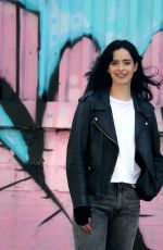 KRYSTEN RITTER on the Set of Jessica Jones in New York 06/21/2018