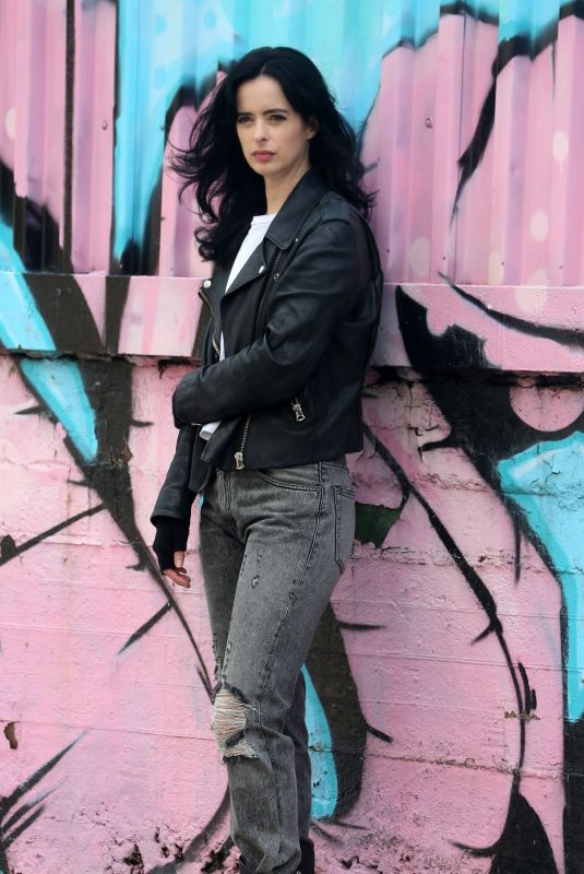 KRYSTEN RITTER on the Set of Jessica Jones in New York 06/21/2018