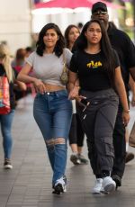 KYLIE JENNER and JORDAN WOODS Out in Calabasas 06/08/2018