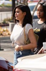 KYLIE JENNER and JORDAN WOODS Out in Calabasas 06/08/2018