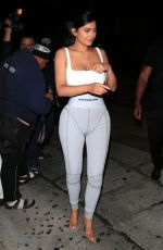 KYLIE JENNER in Tights Night Out in Los Angeles 06/16/2018