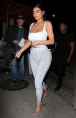 KYLIE JENNER in Tights Night Out in Los Angeles 06/16/2018