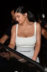 KYLIE JENNER in Tights Night Out in Los Angeles 06/16/2018