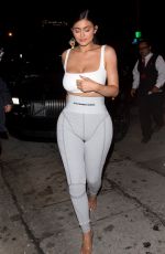 KYLIE JENNER in Tights Night Out in Los Angeles 06/16/2018