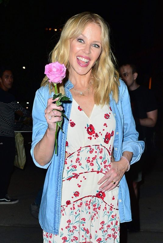 KYLIE MINOGUE Arrives at Her Hotel in New York 06/25/2018