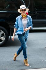 KYLIE MINOGUE in Jeans Out in New York 06/22/2018