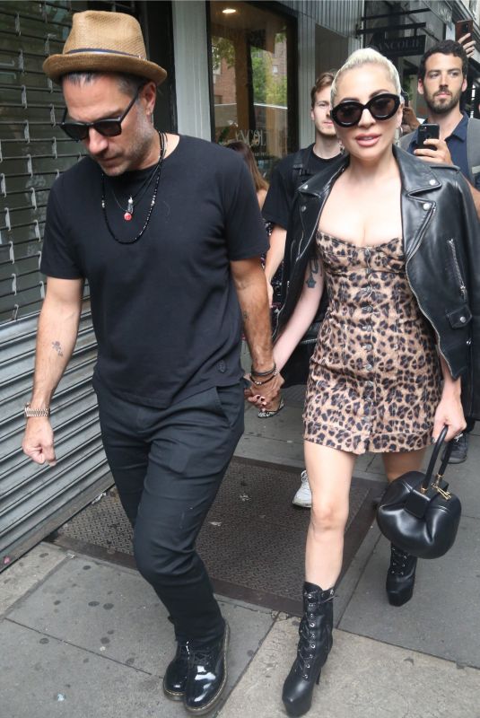 LADY GAGA and Christian Carino Out in New York 06/28/2018
