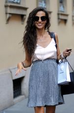 LAURA BARRIALES Out Shopping in Milan 06/21/2018