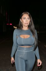 LAUREN GOODGER in Tights Night Out in Brighton 06/24/2018