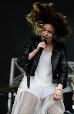 LAUREN MAYBERRY (CHVRCHES) at Parklife Festival at Heaton Park in Manchester 06/10/2018