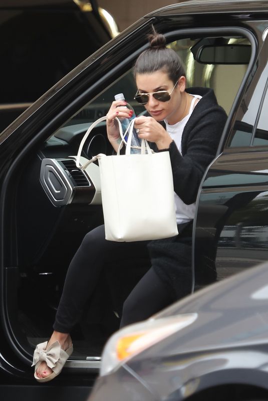 LEA MICHELE Arrives at Montage Beverly Hills 06/24/2018