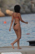 LEIGH-ANNE PINNOCK in Bikini on Holiday in Mykonos 06/10/2018