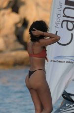 LEIGH-ANNE PINNOCK in Bikini on Holiday in Mykonos 06/10/2018