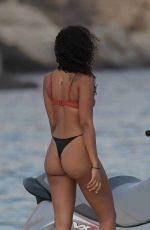 LEIGH-ANNE PINNOCK in Bikini on Holiday in Mykonos 06/10/2018