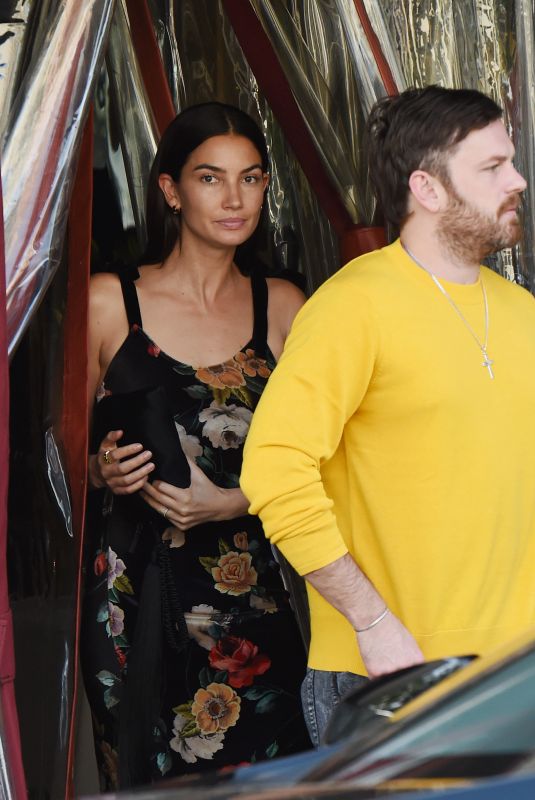 LILY ALDRIDGE and Caleb Followill Out for Dinner in Los Angeles 06/20/2018