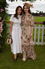 LILY COLLINS at Cartier Queens Cup Polo in Windsor 06/17/2018