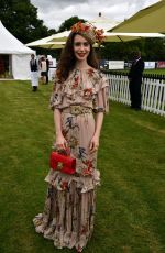 LILY COLLINS at Cartier Queens Cup Polo in Windsor 06/17/2018