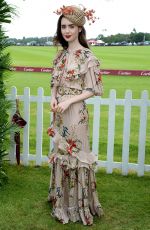 LILY COLLINS at Cartier Queens Cup Polo in Windsor 06/17/2018