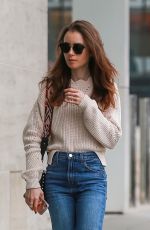 LILY COLLINS Heading to Skin Care Salon in Beverly Hills 05/30/2018