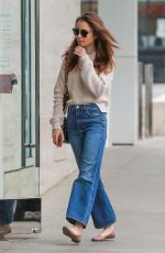 LILY COLLINS Heading to Skin Care Salon in Beverly Hills 05/30/2018