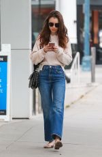 LILY COLLINS Heading to Skin Care Salon in Beverly Hills 05/30/2018