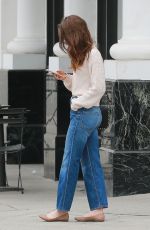 LILY COLLINS Heading to Skin Care Salon in Beverly Hills 05/30/2018