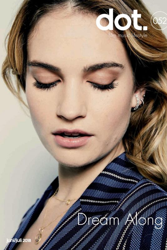 LILY JAMES in Dot. Magazin, June/July 2018