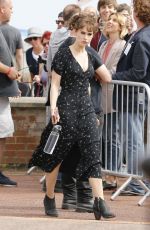 LILY JAMES on the Set of Danny Boyles New Movie in London 06/27/2018