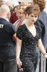 LILY JAMES on the Set of Danny Boyles New Movie in London 06/27/2018