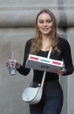 LILY-ROSE DEPP Out for Pizza in New York 05/30/2018