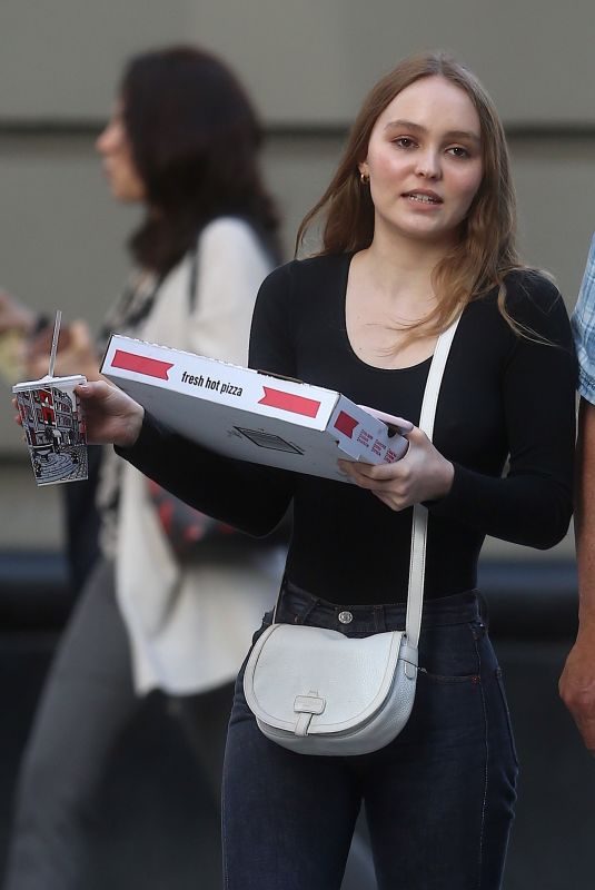 LILY-ROSE DEPP Out for Pizza in New York 05/30/2018